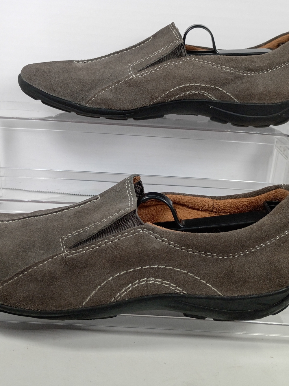 Naturalizer women's Gray Leather Slip-On Casual Loafers Size 7